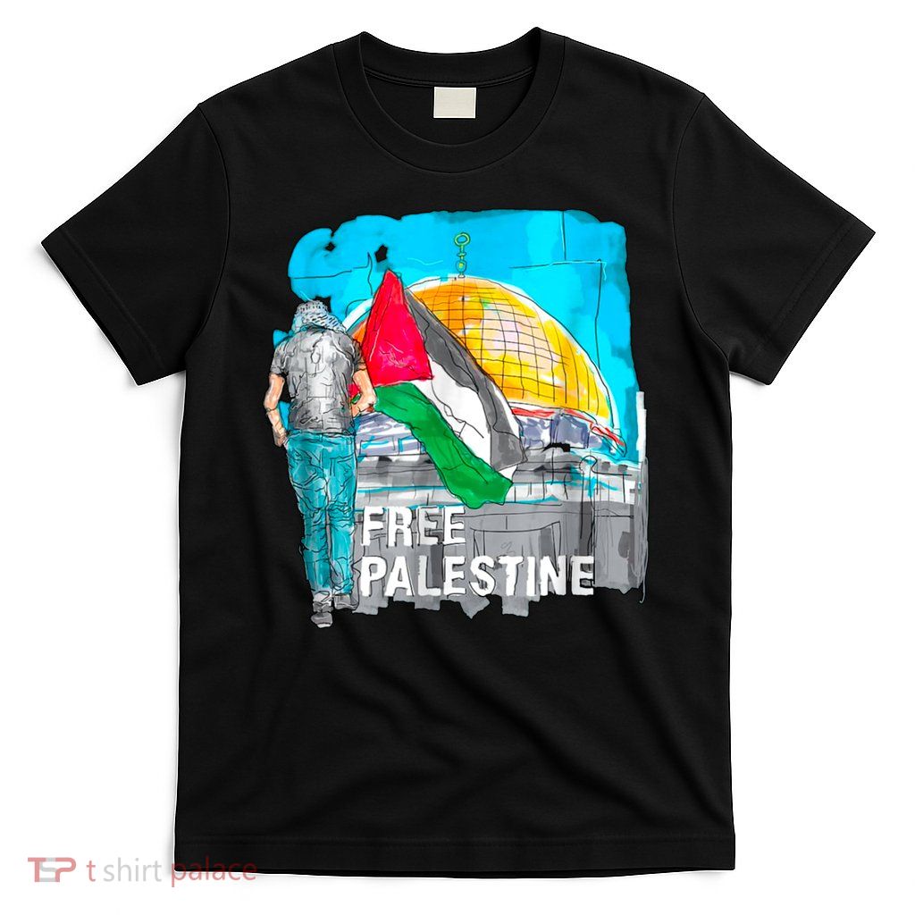 Free Palestine Save Gaza Ilustraion T-Shirt