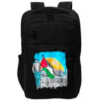 Free Palestine Save Gaza Ilustraion Impact Tech Backpack