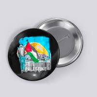 Free Palestine Save Gaza Ilustraion Button