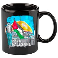 Free Palestine Save Gaza Ilustraion 11oz C Handle Ceramic Mug