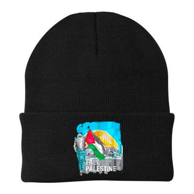 Free Palestine Save Gaza Ilustraion Beanie