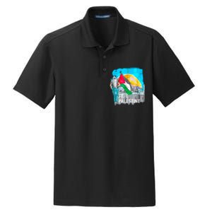 Free Palestine Save Gaza Ilustraion Dry Zone Grid Polo