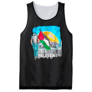 Free Palestine Save Gaza Ilustraion Mesh Reversible Basketball Jersey Tank