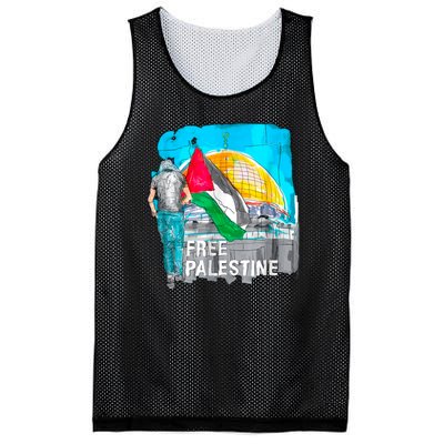 Free Palestine Save Gaza Ilustraion Mesh Reversible Basketball Jersey Tank