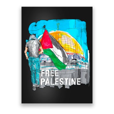 Free Palestine Save Gaza Ilustraion Poster