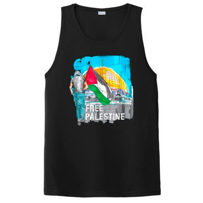 Free Palestine Save Gaza Ilustraion PosiCharge Competitor Tank