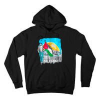 Free Palestine Save Gaza Ilustraion Tall Hoodie