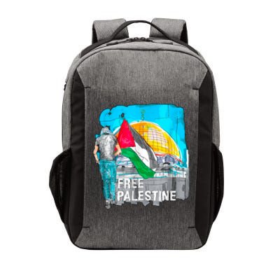 Free Palestine Save Gaza Ilustraion Vector Backpack