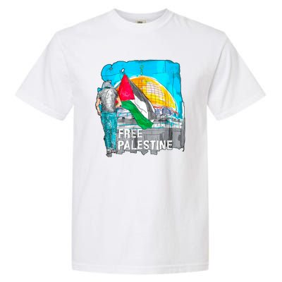 Free Palestine Save Gaza Ilustraion Garment-Dyed Heavyweight T-Shirt