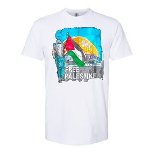 Free Palestine Save Gaza Ilustraion Softstyle CVC T-Shirt