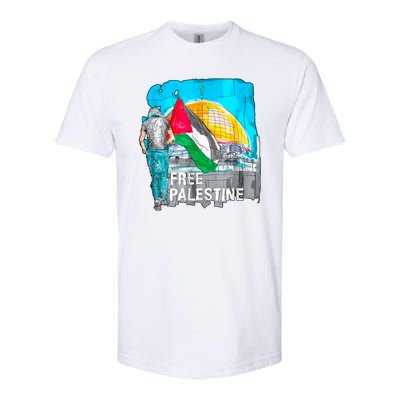 Free Palestine Save Gaza Ilustraion Softstyle CVC T-Shirt