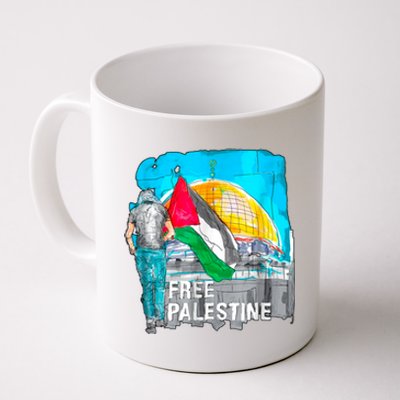 Free Palestine Save Gaza Ilustraion Coffee Mug