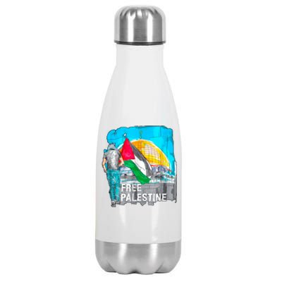 Free Palestine Save Gaza Ilustraion Stainless Steel Insulated Water Bottle