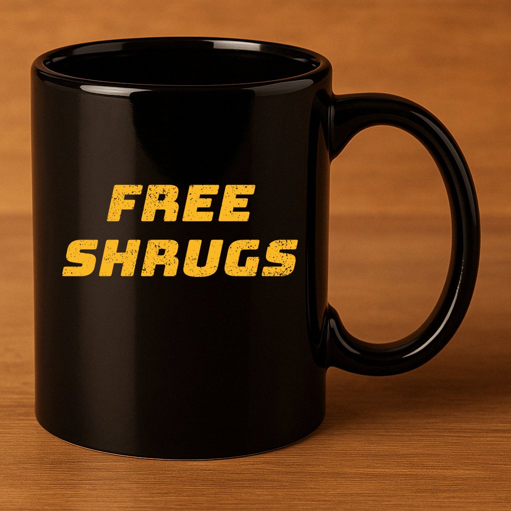 Free Shrugs 11oz C Handle Ceramic Mug