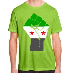 Free Syria Revolution Fist Flag Adult ChromaSoft Performance T-Shirt