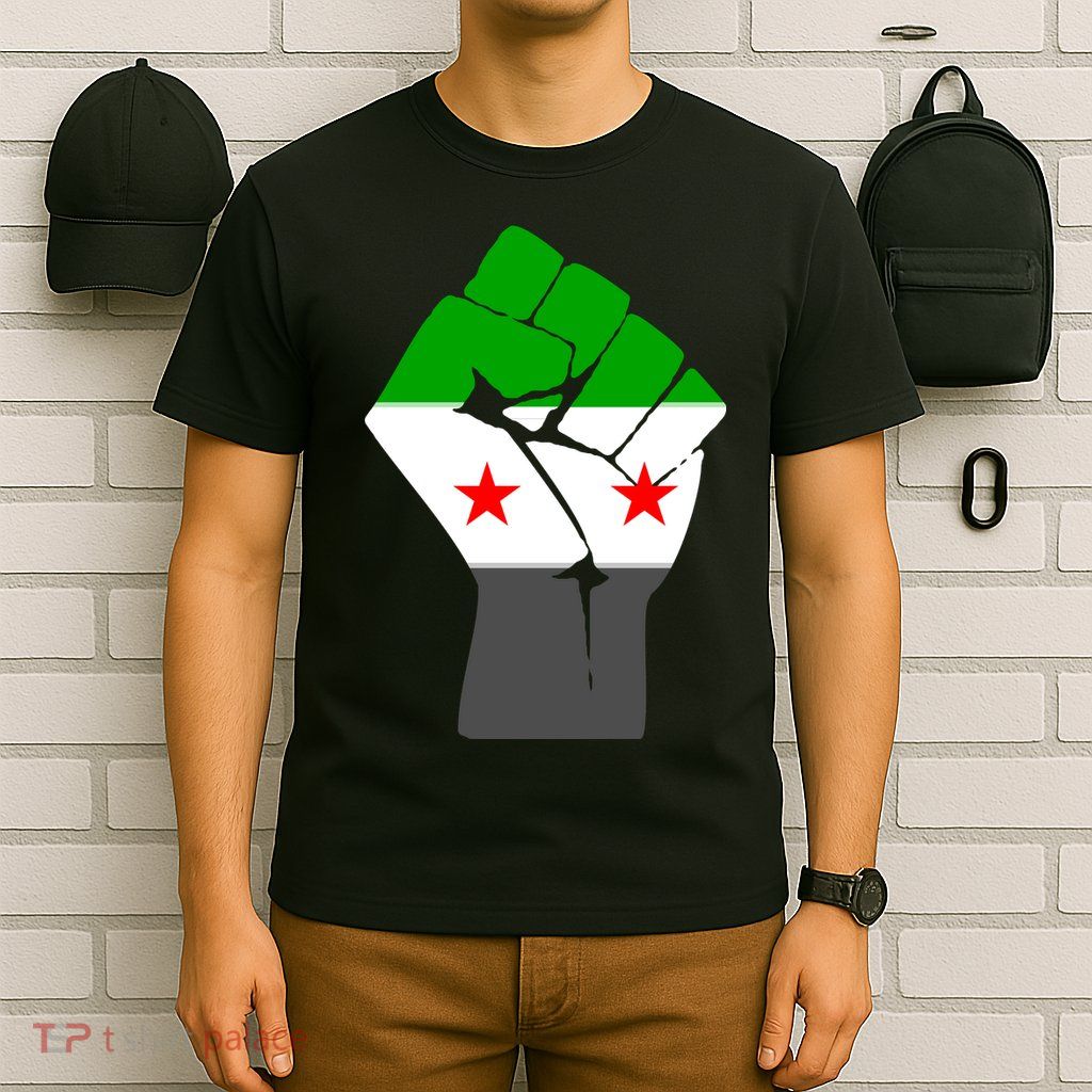 Free Syria Revolution Fist Flag T-Shirt