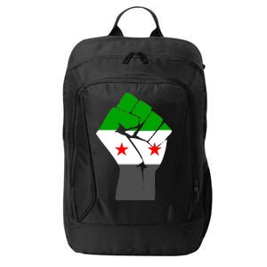 Free Syria Revolution Fist Flag City Backpack