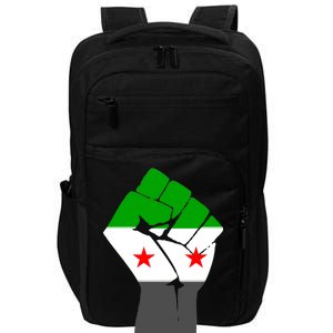 Free Syria Revolution Fist Flag Impact Tech Backpack