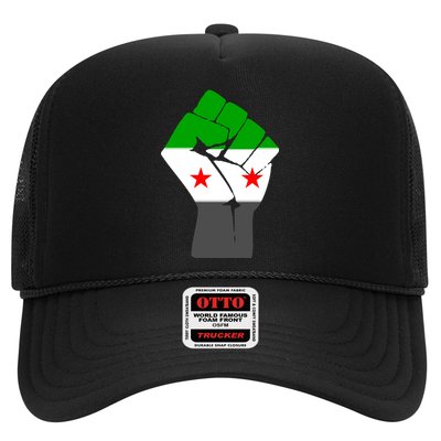 Free Syria Revolution Fist Flag Trucker Hat
