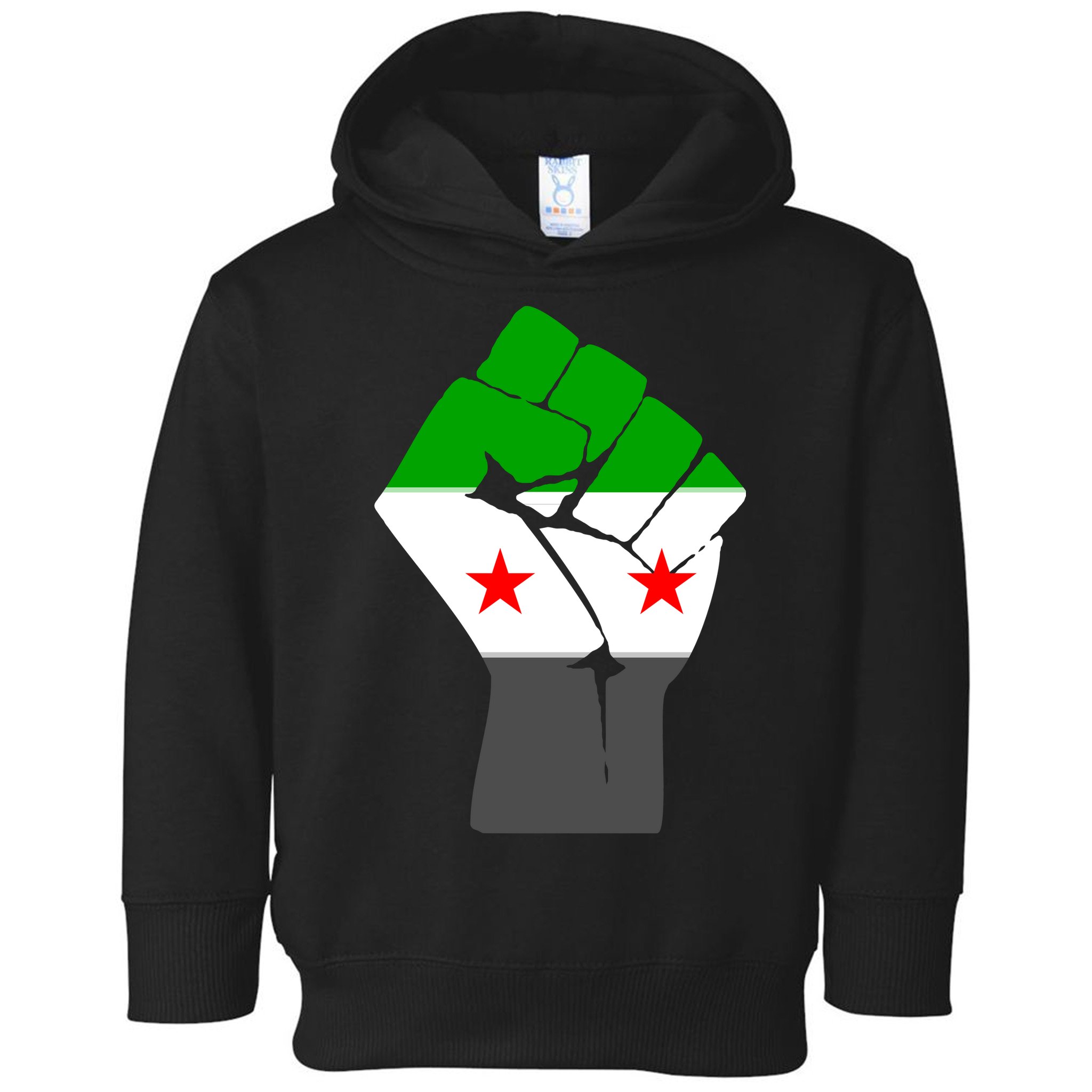 Free Syria Revolution Fist Flag Toddler Hoodie