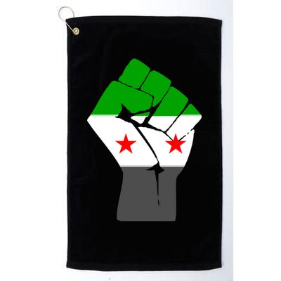 Free Syria Revolution Fist Flag Golf Towel