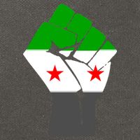 Free Syria Revolution Fist Flag Cotton Canvas Backpack