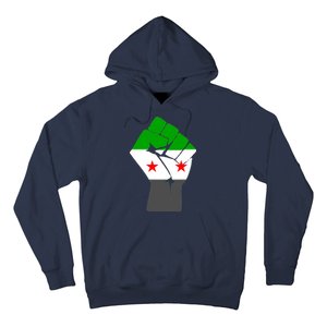 Free Syria Revolution Fist Flag Hoodie