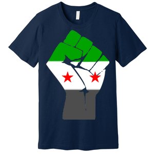 Free Syria Revolution Fist Flag Premium T-Shirt