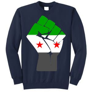 Free Syria Revolution Fist Flag Tall Sweatshirt