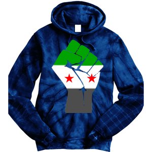 Free Syria Revolution Fist Flag Tie Dye Hoodie