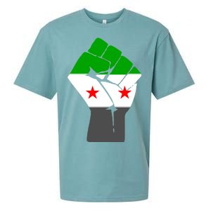 Free Syria Revolution Fist Flag Sueded Cloud Jersey T-Shirt