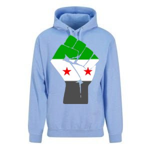 Free Syria Revolution Fist Flag Unisex Surf Hoodie