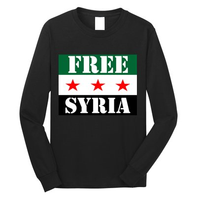 Free Syria Syrian Anti War Protest Strikes Long Sleeve Shirt