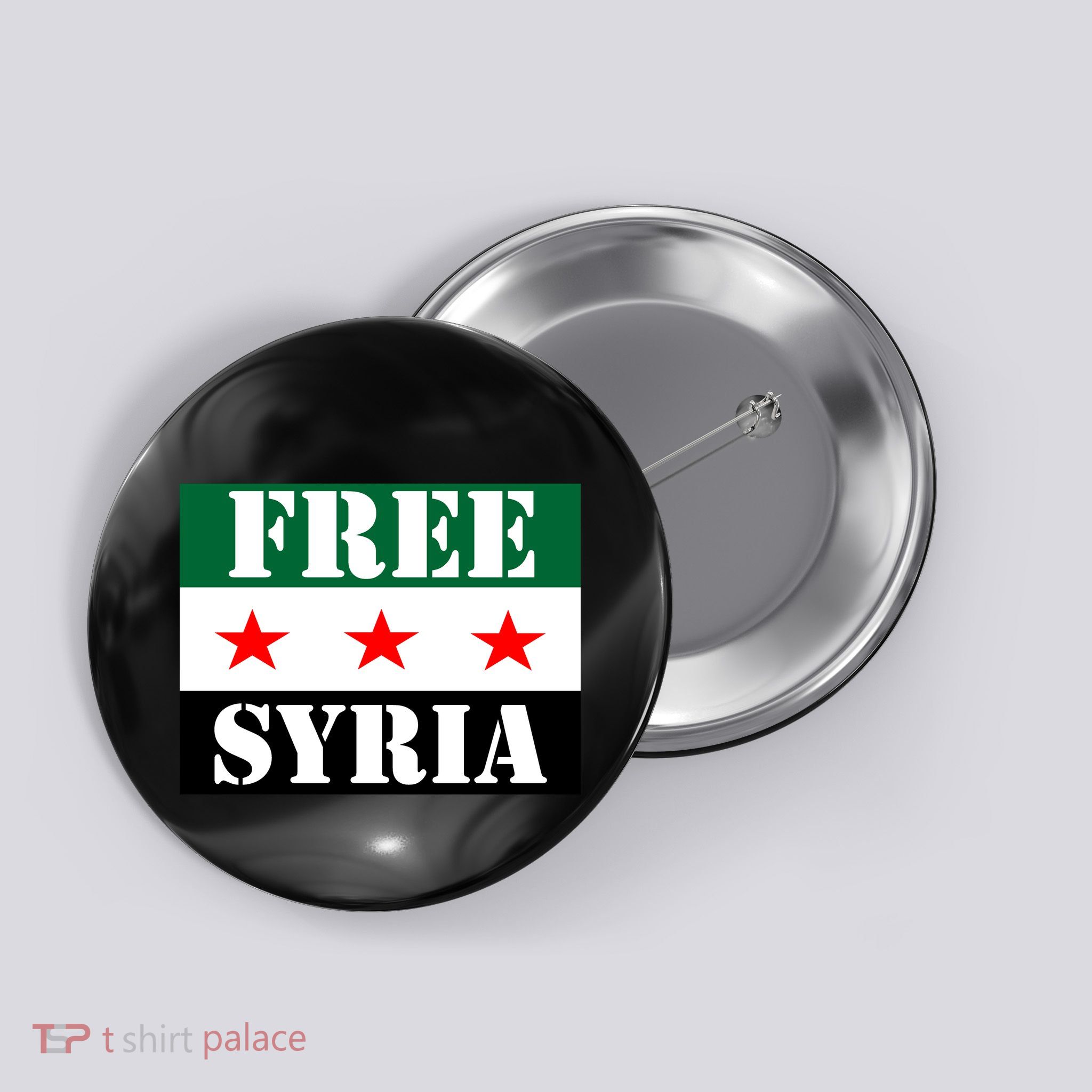 Free Syria Syrian Anti War Protest Strikes Button