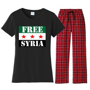 Free Syria Syrian Anti War Protest Strikes Women's Flannel Pajama Set