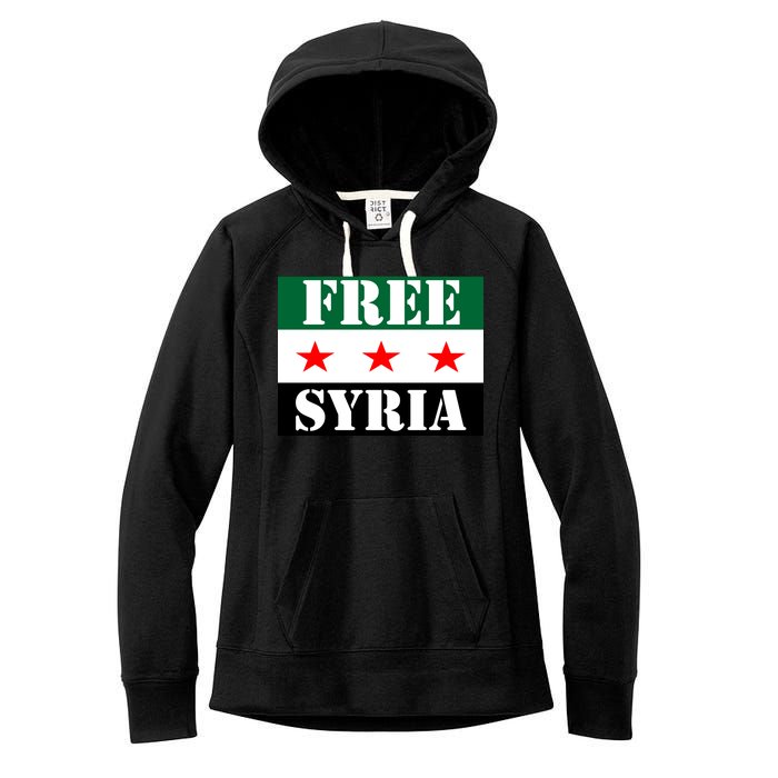 Free Syria Syrian Anti War Protest Strikes Women's Fleece Hoodie