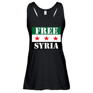 Free Syria Syrian Anti War Protest Strikes Ladies Essential Flowy Tank