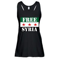 Free Syria Syrian Anti War Protest Strikes Ladies Essential Flowy Tank