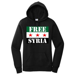 Free Syria Syrian Anti War Protest Strikes Women's Pullover Hoodie