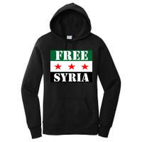 Free Syria Syrian Anti War Protest Strikes Women's Pullover Hoodie