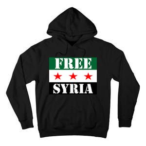 Free Syria Syrian Anti War Protest Strikes Tall Hoodie