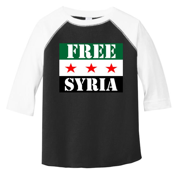 Free Syria Syrian Anti War Protest Strikes Toddler Fine Jersey T-Shirt