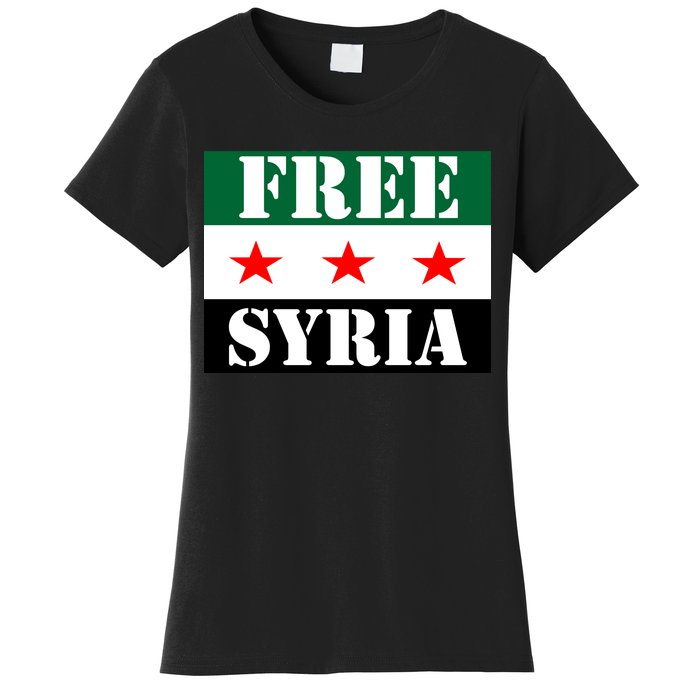 Free Syria Syrian Anti War Protest Strikes Women's T-Shirt