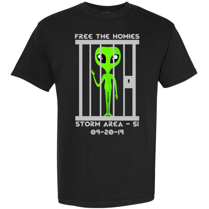 Free The Aliens Storm Area 51 Garment-Dyed Heavyweight T-Shirt