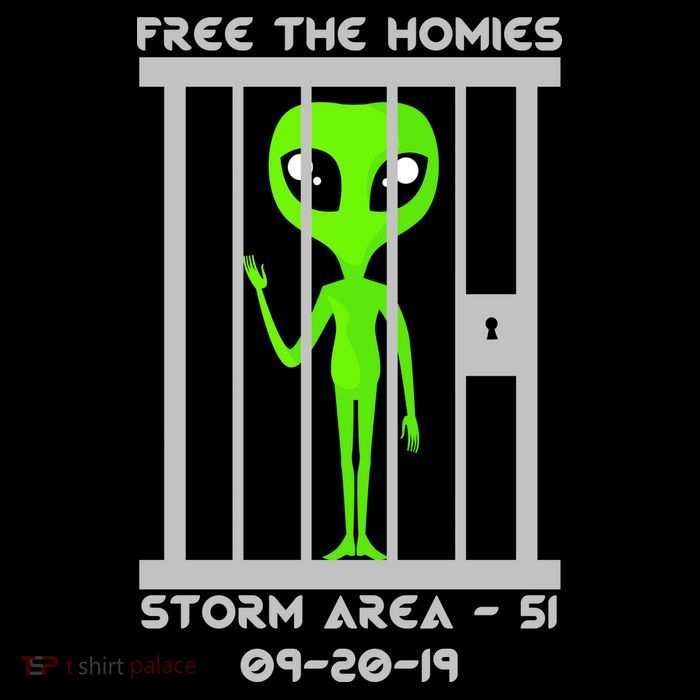 Free The Aliens Storm Area 51 T-Shirt