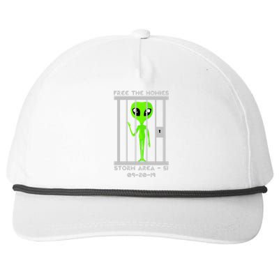 Free The Aliens Storm Area 51 Snapback Five-Panel Rope Hat