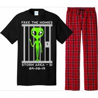 Free The Aliens Storm Area 51 Pajama Set