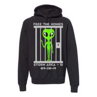 Free The Aliens Storm Area 51 Premium Hoodie