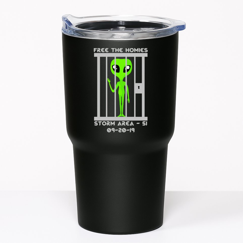 Free The Aliens Storm Area 51 Tumbler