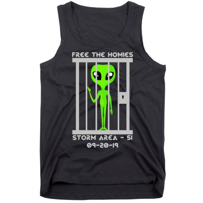 Free The Aliens Storm Area 51 Tank Top